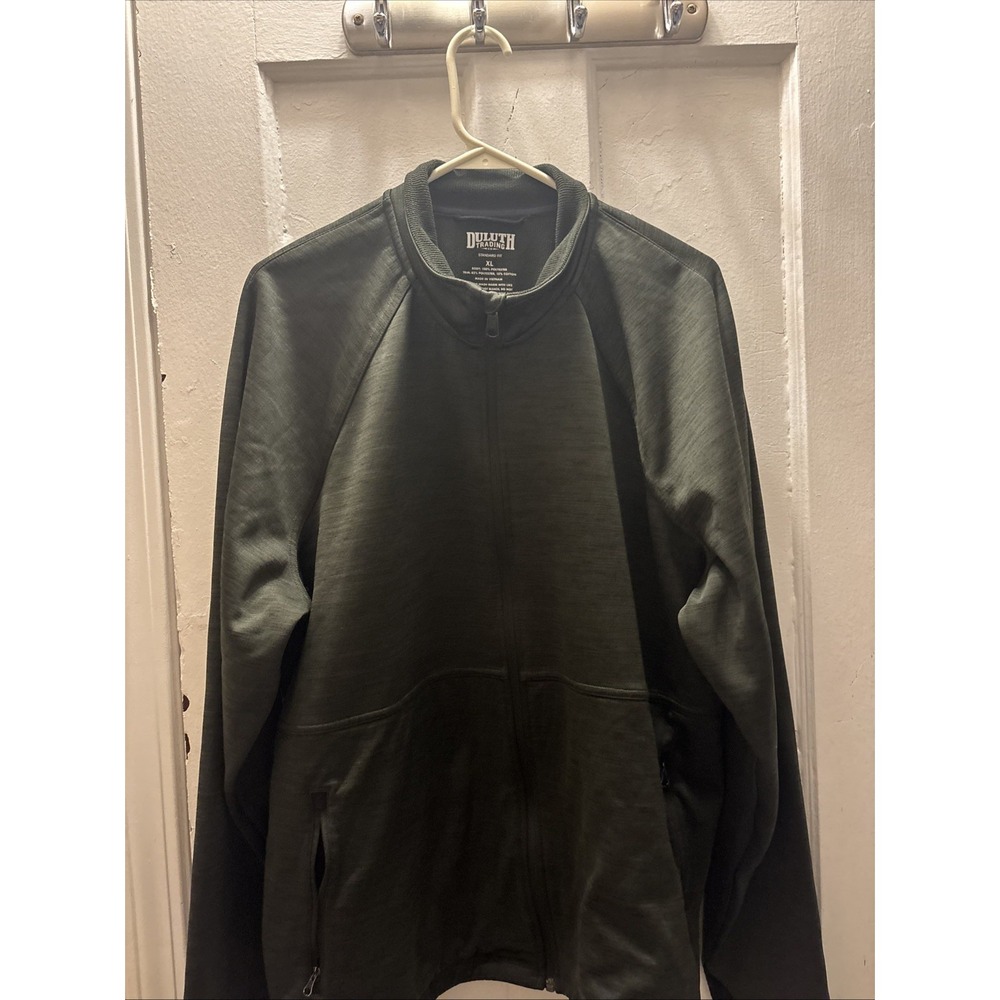 Duluth Trading Co. Men's Extra Large Standard Fit Full Zip Dark Green Sweatshirt